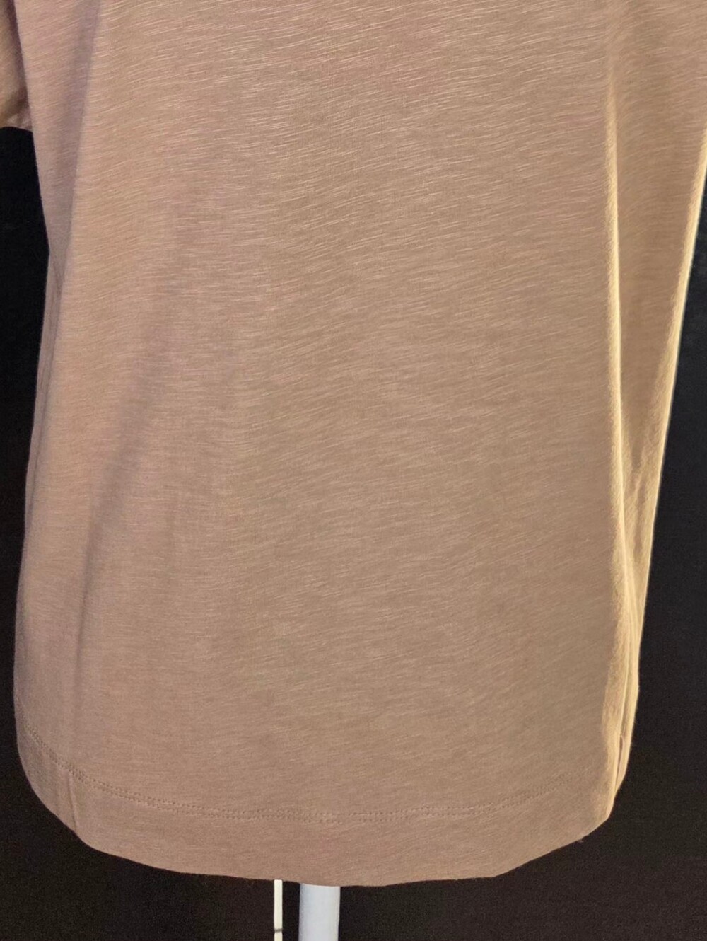 NWT Sigrid Olsen Taupe Split V-Neck Blouse Size M Cotton Tencel Eco Luxury Top - Picture 10 of 13